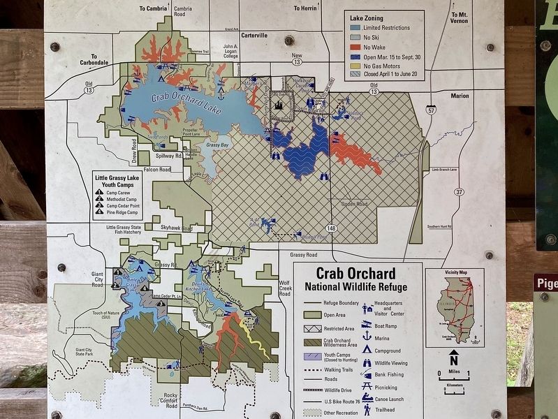Crab Orchard NWR Map. Click for full size. Crab Orchard NWR Map image. Click for full size.