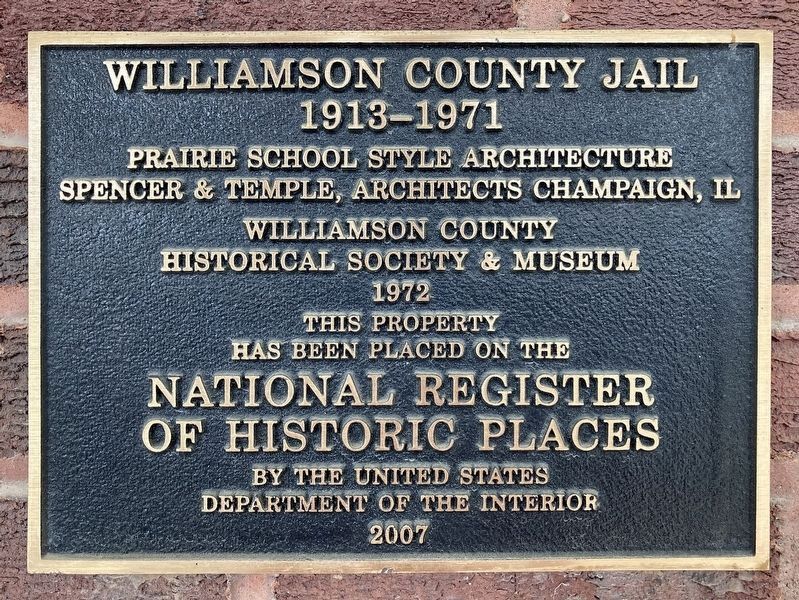 Williamson County Jail Marker. Click for full size. Williamson County Jail Marker image. Click for full size.