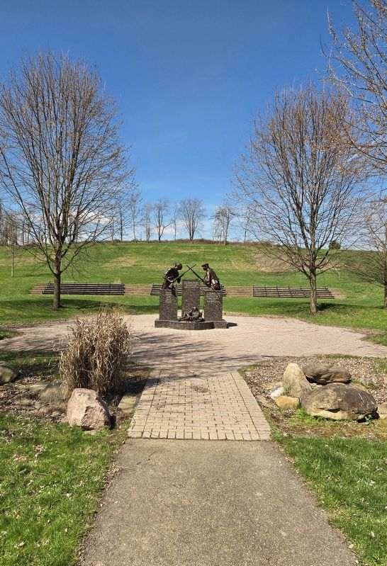 Bushy Run Battle 250th Anniversary Monument. Click for full size. Bushy Run Battle 250th Anniversary Monument image. Click for full size.