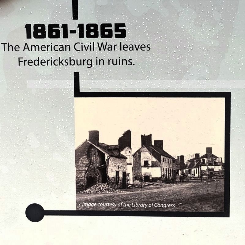 1861-1865 Fredericksburg in ruins. image. Click for full size.
