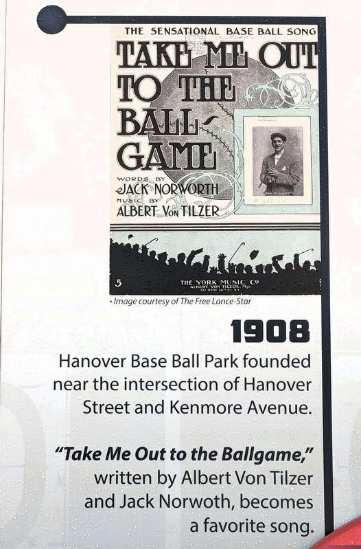 1908 "Take Me Out To The Ballgame" image. Click for full size.