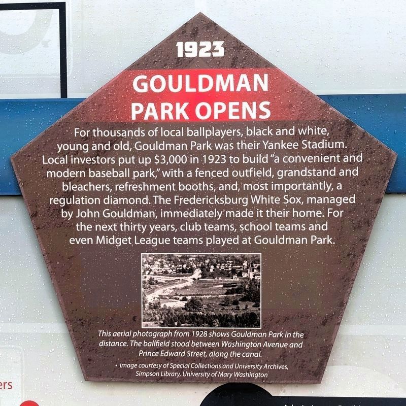 1923 Gouldman Park Opens image. Click for full size.