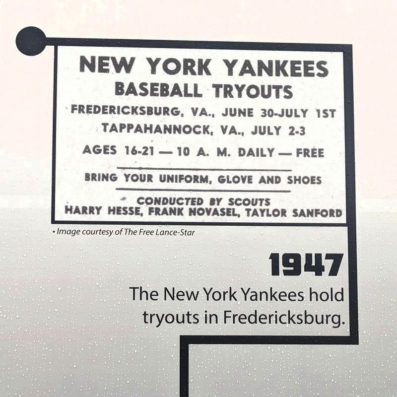 1947 NY Yankees tryouts image. Click for full size.