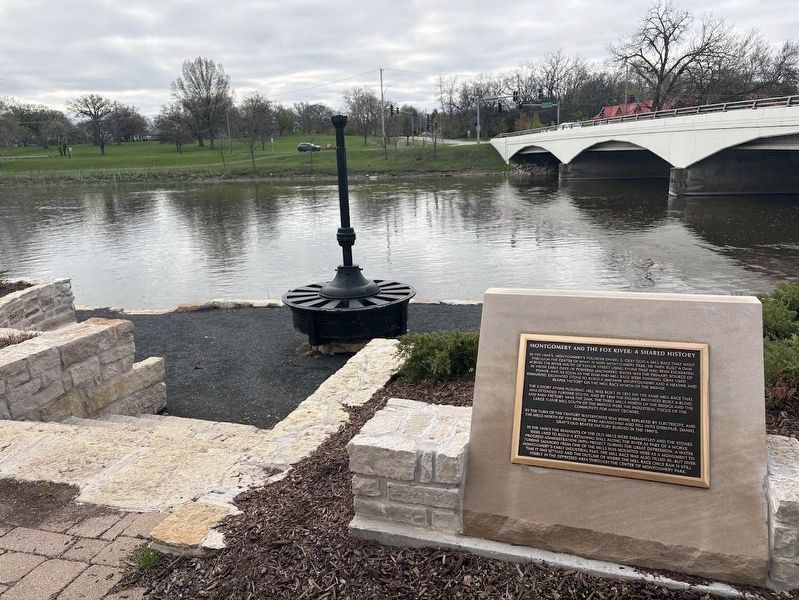 Montgomery and the Fox River: A Shared History Marker. Click for full size. Montgomery and the Fox River: A Shared History Marker image. Click for full size.
