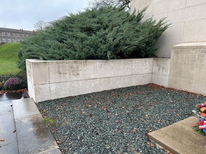 Left Wall with WW2 names. Click for full size. Left Wall with WW2 names image. Click for full size.