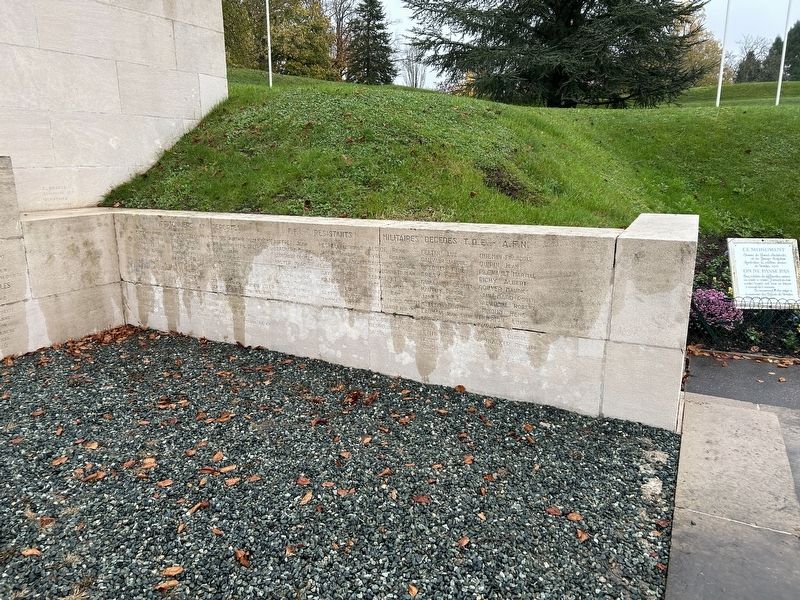 Right Wall Continuing With WW2 names. Click for full size. Right Wall Continuing With WW2 names image. Click for full size.
