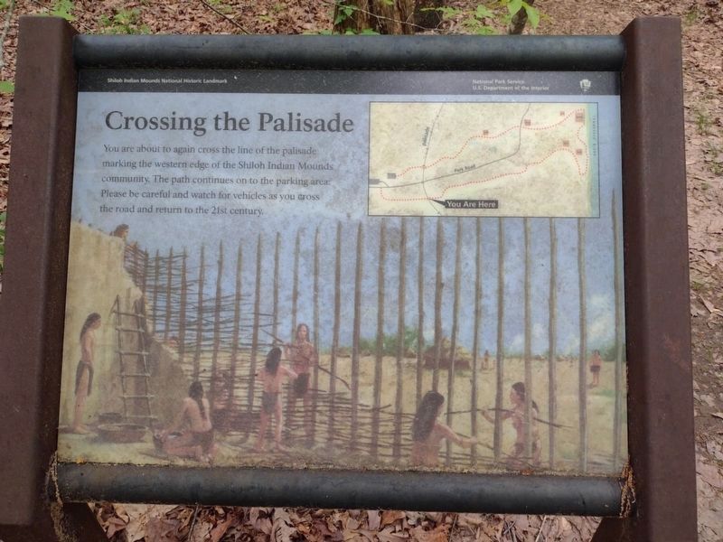 Crossing the Palisade Marker. Click for full size. Crossing the Palisade Marker image. Click for full size.