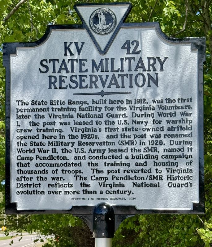 State Military Reservation Marker image. Click for full size.
