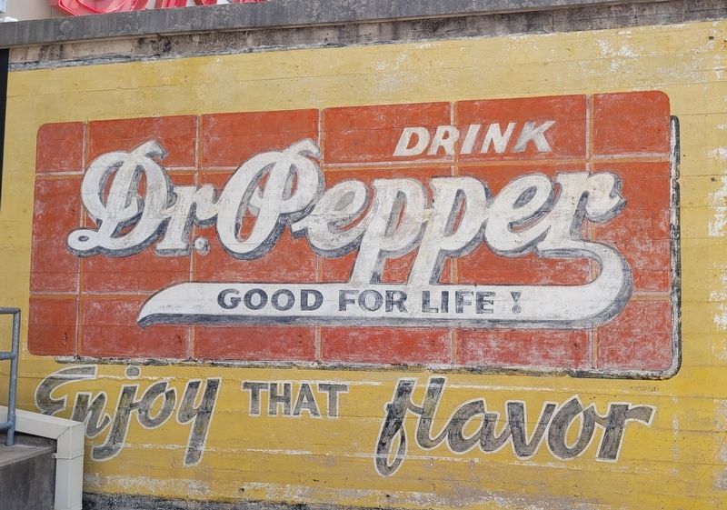 Painted Dr Pepper Sign image. Click for full size.