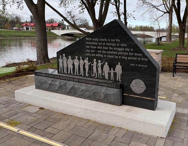 Service Above Self memorial (rear side) image. Click for full size.