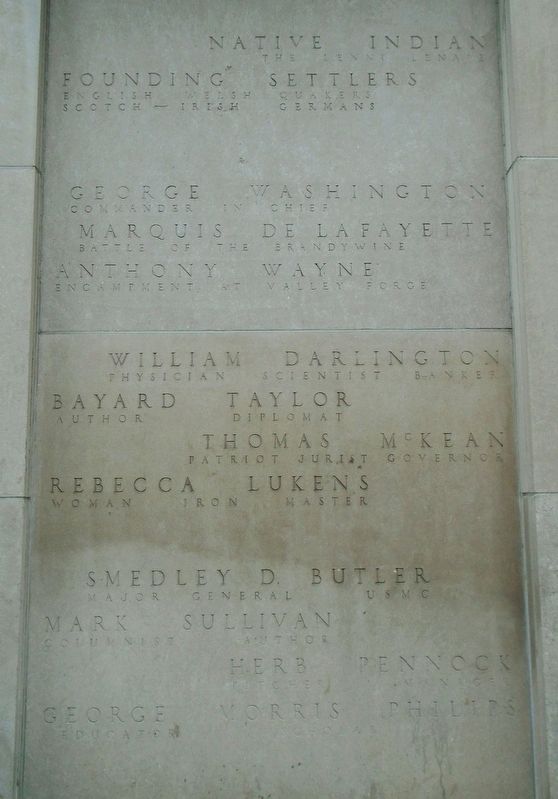 Chester County Notables Marker image. Click for full size.
