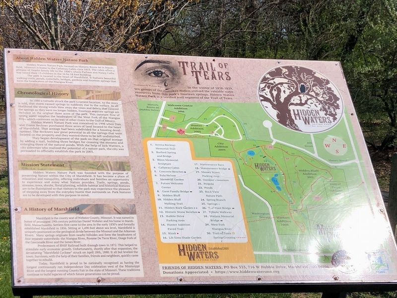Trail of Tears Marker. Click for full size. Trail of Tears Marker image. Click for full size.
