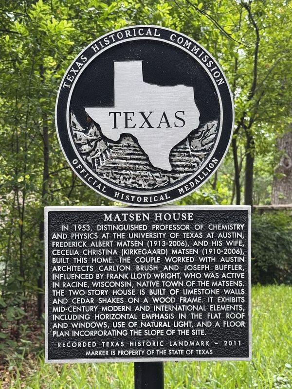 Matsen House Marker image. Click for full size.