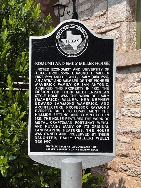 New Edmund and Emily Miller House Marker. Click for full size. New Edmund and Emily Miller House Marker image. Click for full size.