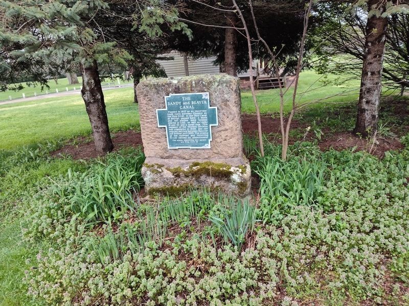 The Sandy and Beaver Canal Marker. Click for full size. The Sandy and Beaver Canal Marker image. Click for full size.