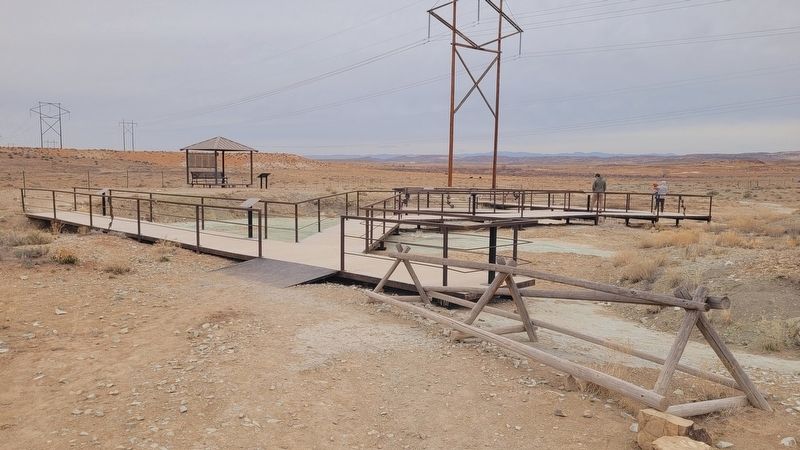 The main view of the Mill Canyon Dinosaur Tracksite image. Click for full size.