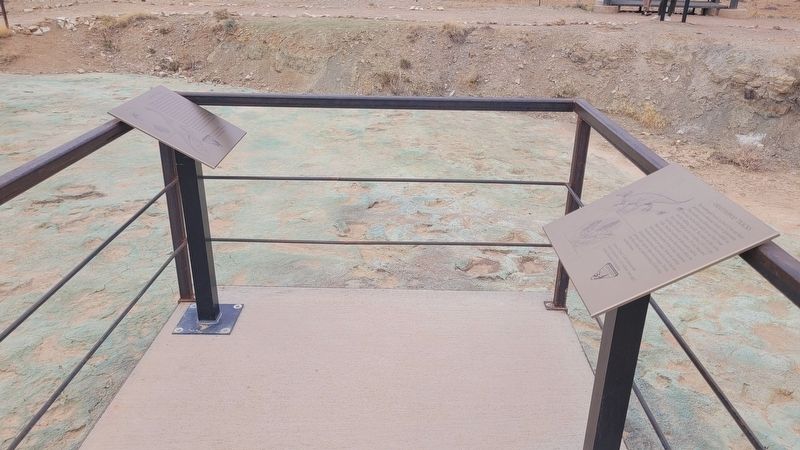 Sauropod Tracks Marker (left marker) image. Click for full size.