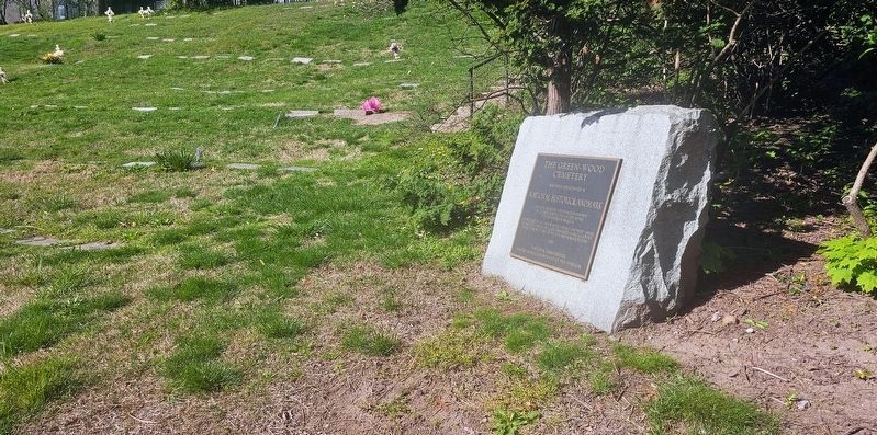The Green-Wood Cemetery Marker image. Click for full size.