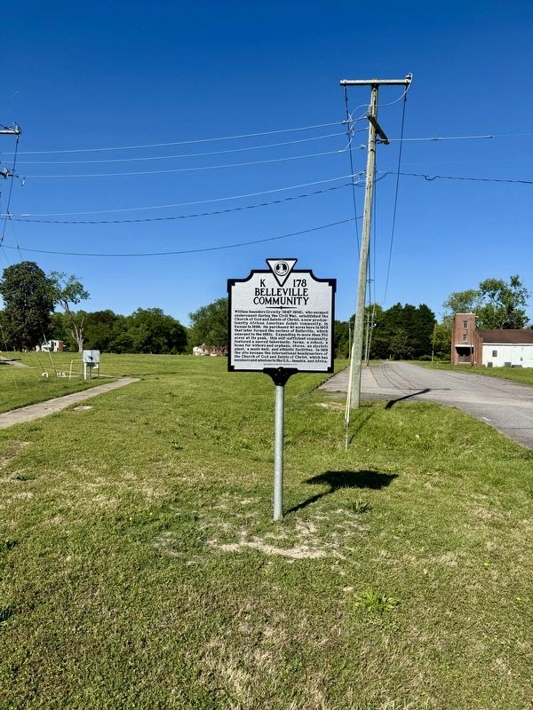 Belleville Community Marker. Click for full size. Belleville Community Marker image. Click for full size.