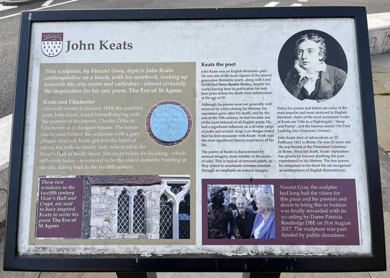John Keats Marker image. Click for full size.
