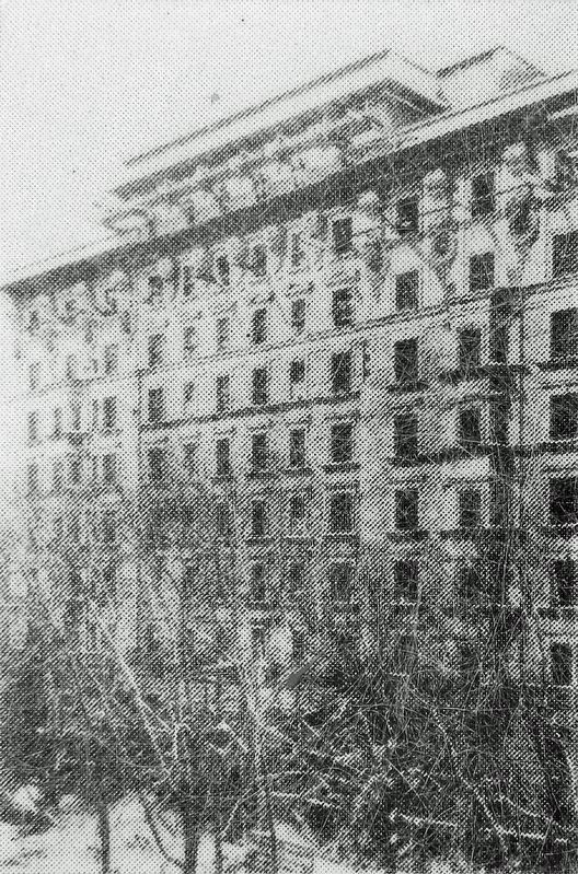 Marker detail: Linton Apartments construction, 1907. Click for full size. Marker detail: Linton Apartments construction, 1907 image. Click for full size.
