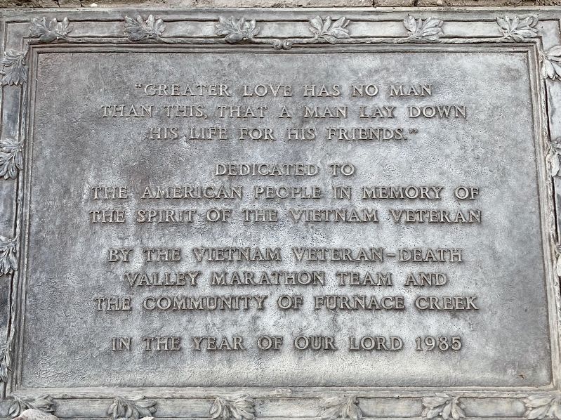 Vietnam Veterans Memorial Marker. Click for full size. Vietnam Veterans Memorial Marker image. Click for full size.