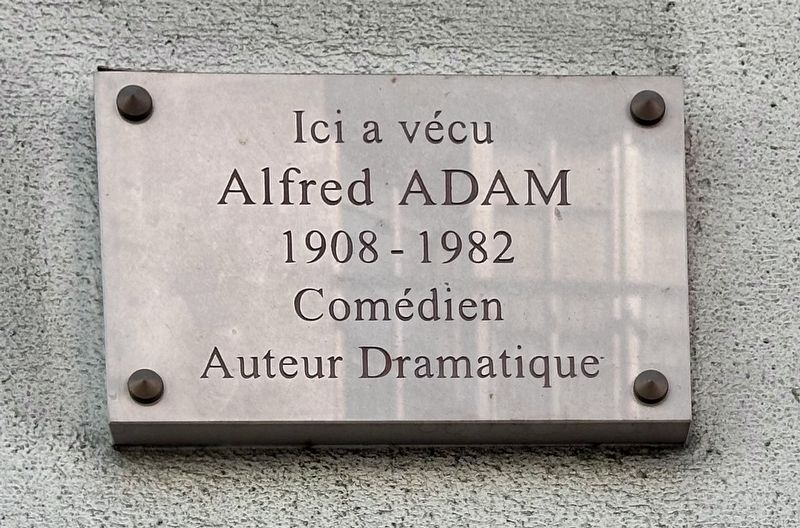Alfred Adam Marker image. Click for full size.