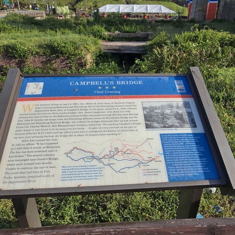 Campbell's Bridge Marker image. Click for full size.