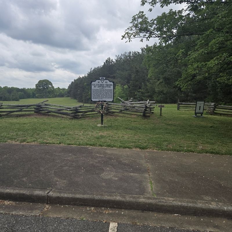 U.S. Colored Troops at Appomattox Marker. Click for full size. U.S. Colored Troops at Appomattox Marker image. Click for full size.