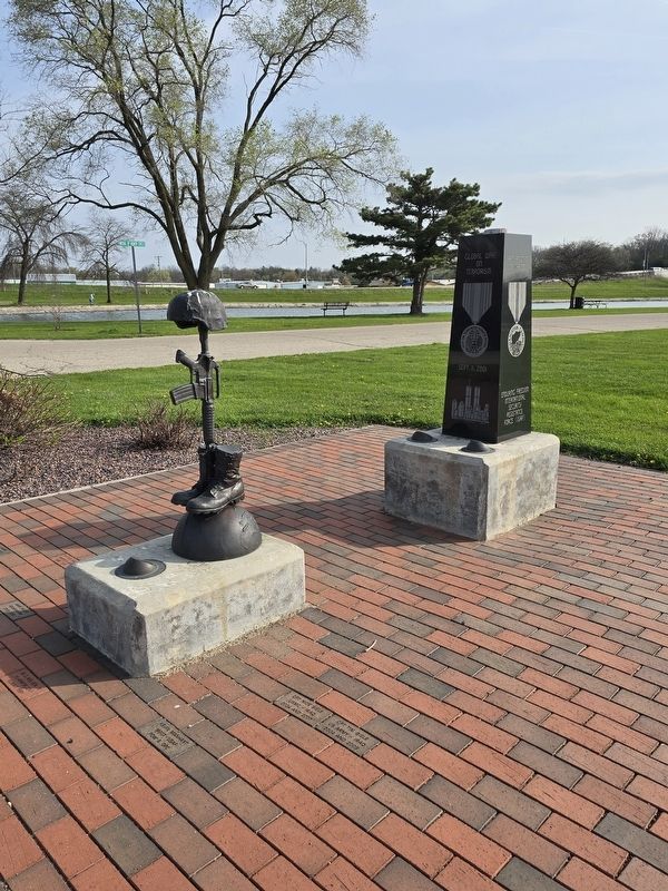 Veterans Plaza - Medal of Honor Veterans Walkway Marker. Click for full size. Veterans Plaza - Medal of Honor Veterans Walkway Marker image. Click for full size.