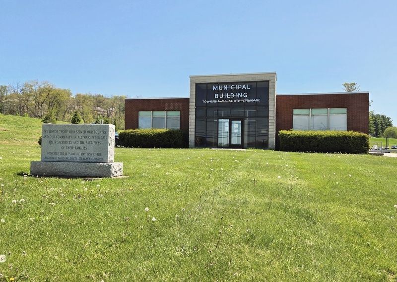 South Strabane Township Veterans Memorial. Click for full size. South Strabane Township Veterans Memorial image. Click for full size.