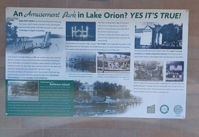 An Amusement Park in Lake Orion? Yes It's True! Marker. Click for full size. An Amusement Park in Lake Orion? Yes It's True! Marker image. Click for full size.
