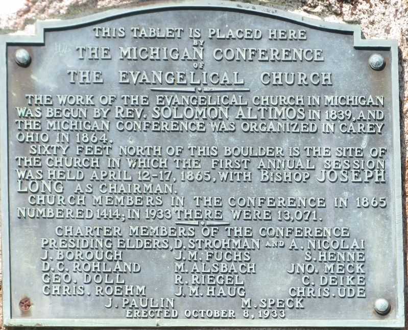 The Evangelical Church Marker. Click for full size. The Evangelical Church Marker image. Click for full size.