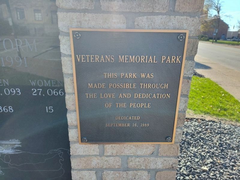 This Veterans Memorial. Click for full size. This Veterans Memorial image. Click for full size.