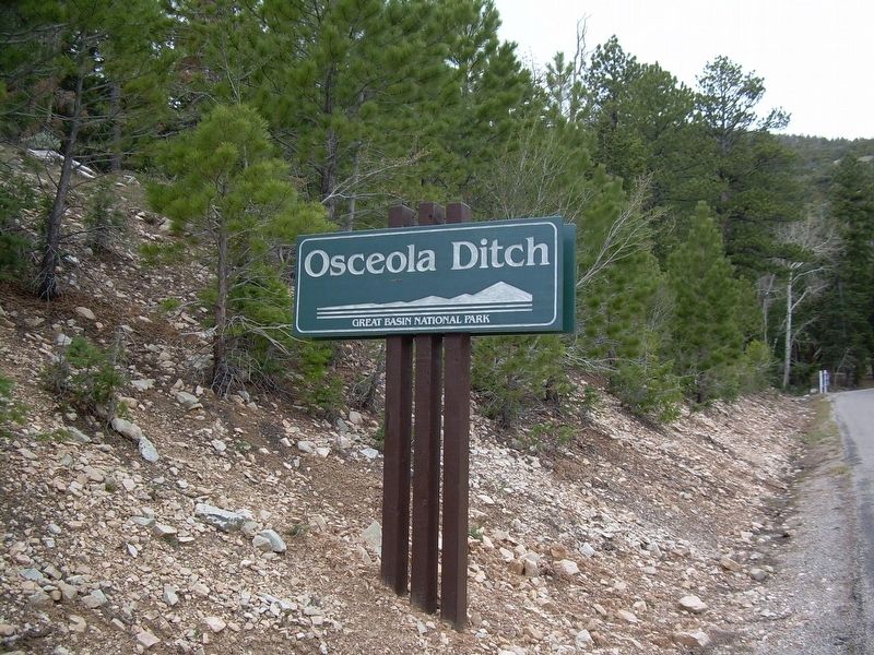 The Osceola Ditch 1890-1901 Roadside Marker. Click for full size. The Osceola Ditch 1890-1901 Roadside Marker image. Click for full size.