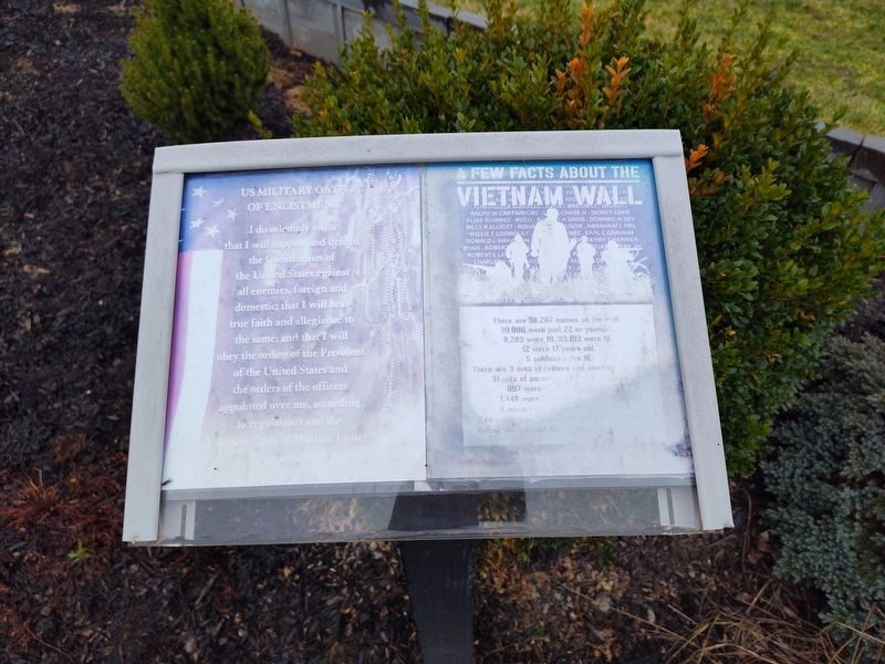 Vietnam Veteran Memorial Field Marker image. Click for full size.