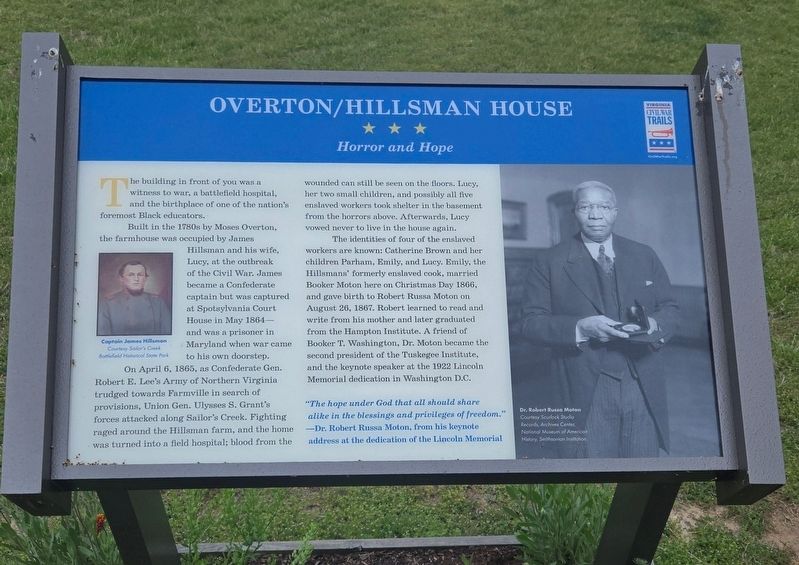 Overton/Hillsman House Marker. Click for full size. Overton/Hillsman House Marker image. Click for full size.