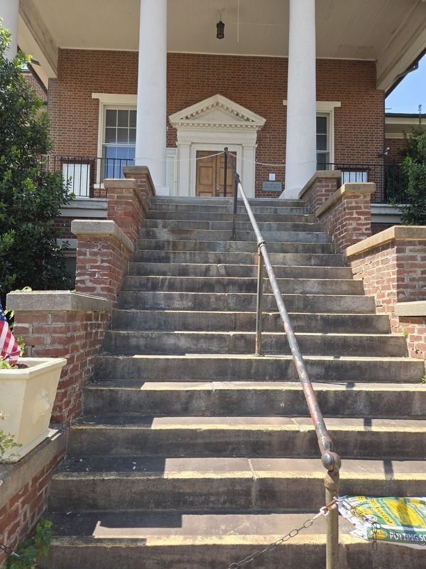Captain Eliphaz Shelton Marker at the top of the steps to the right of the entrance. Click for full size. Captain Eliphaz Shelton Marker at the top of the steps to the right of the entrance image. Click for full size.