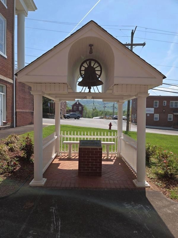 Bell Tower and marker image. Click for full size.