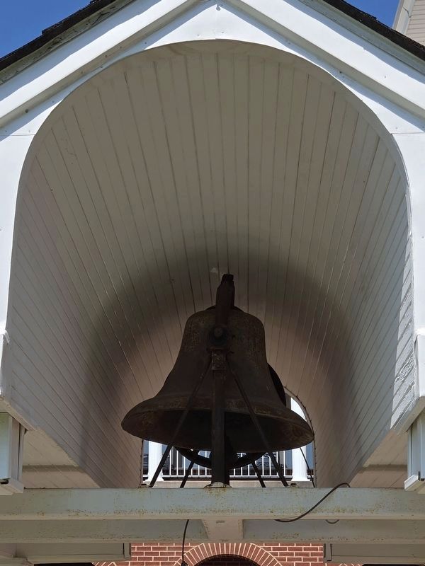 Original bell of Stuart Baptist Church image. Click for full size.