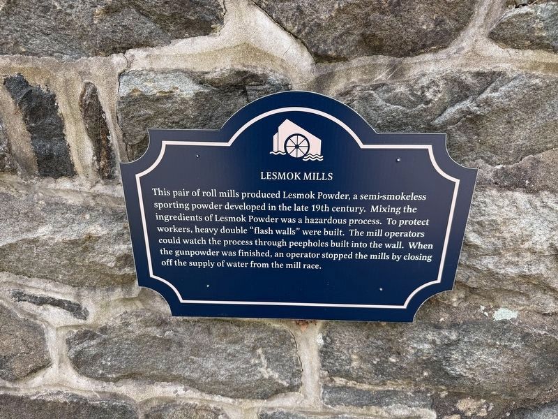 Lesmok Mills Marker. Click for full size. Lesmok Mills Marker image. Click for full size.