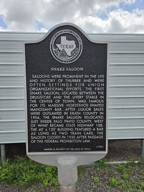 Site of Snake Saloon Marker. Click for full size. Site of Snake Saloon Marker image. Click for full size.