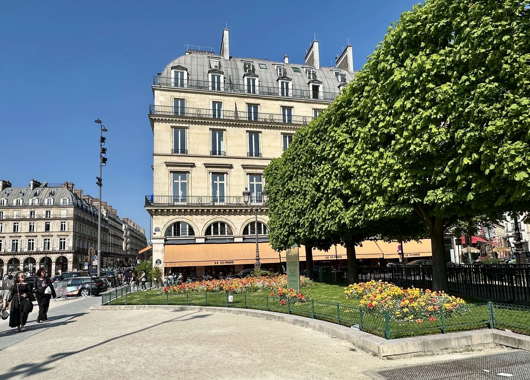 Square Michel-Caldagu�s Jewish Children�s Memorial - wide view image. Click for full size.