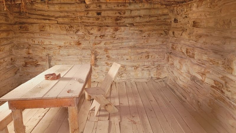 Inside view of the Wolfe Cabin image. Click for full size.