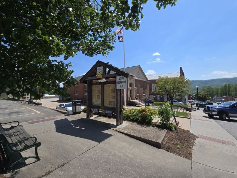 Full view of the marker near the Stuart Post Office. Click for full size. Full view of the marker near the Stuart Post Office image. Click for full size.