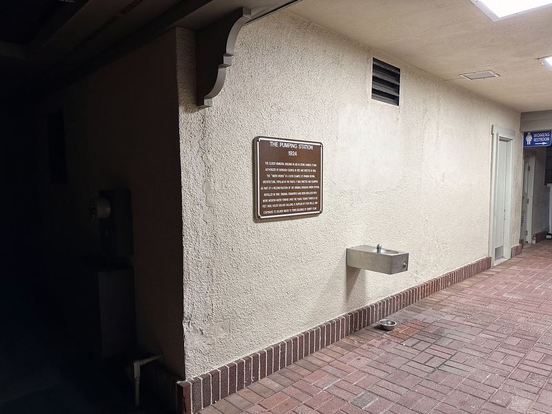 The Pumping Station Marker - wide view image. Click for full size.