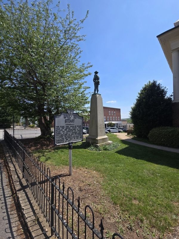 Full view of Our Heroes Marker next to the Stuart marker. Click for full size. Full view of Our Heroes Marker next to the Stuart marker image. Click for full size.