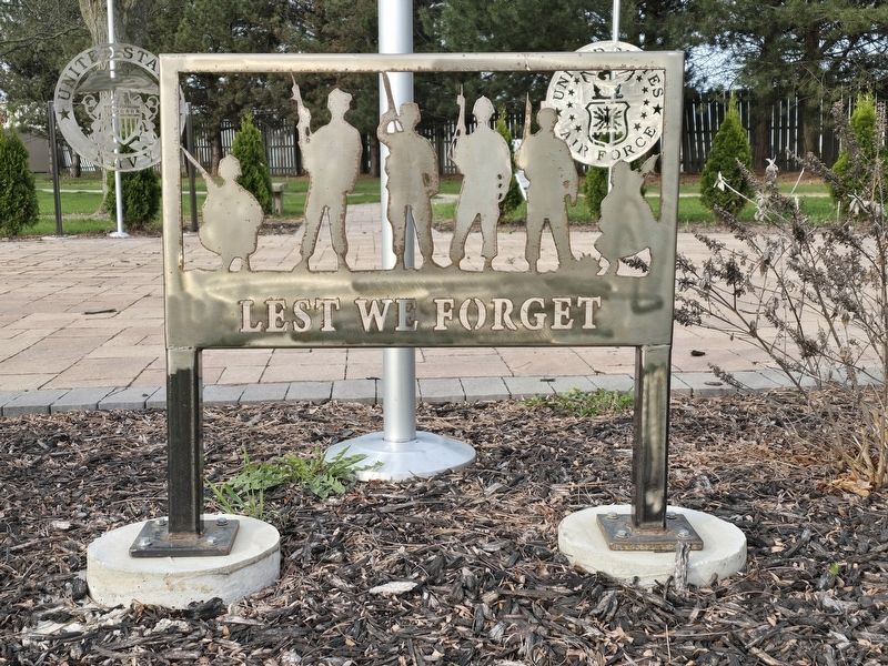 Lest We Forget Marker. Click for full size. Lest We Forget Marker image. Click for full size.
