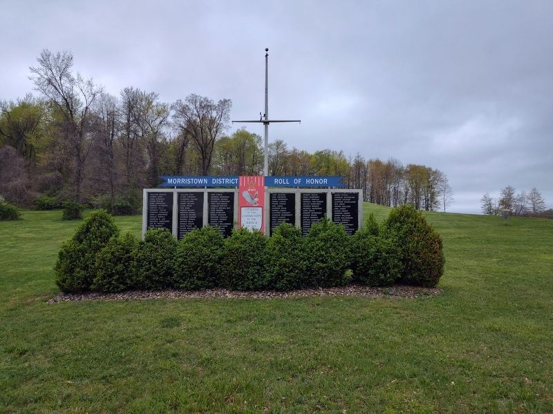 Morristown District WWII Roll Of Honor Marker. Click for full size. Morristown District WWII Roll Of Honor Marker image. Click for full size.
