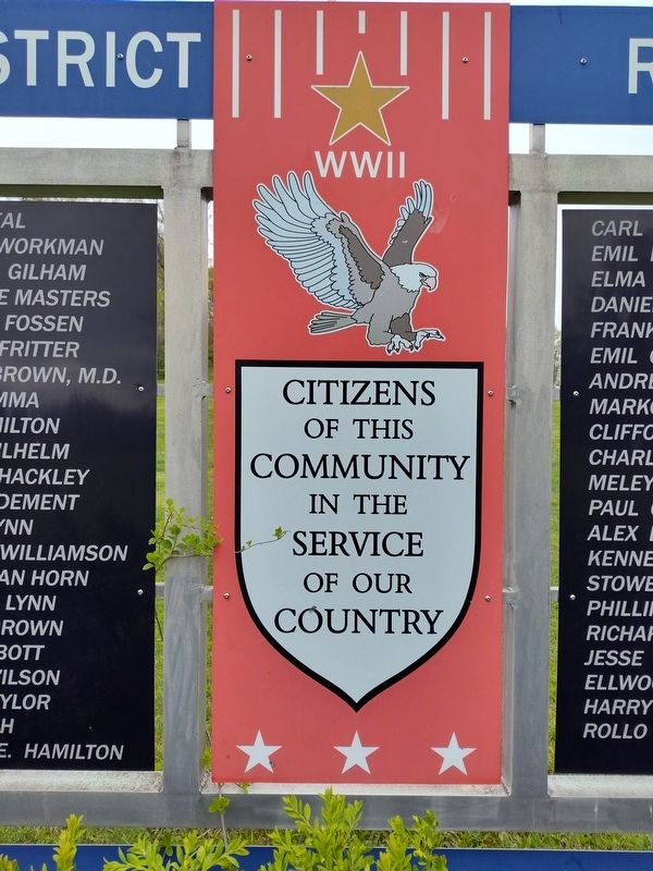 Morristown District WWII Roll Of Honor Marker. Click for full size. Morristown District WWII Roll Of Honor Marker image. Click for full size.